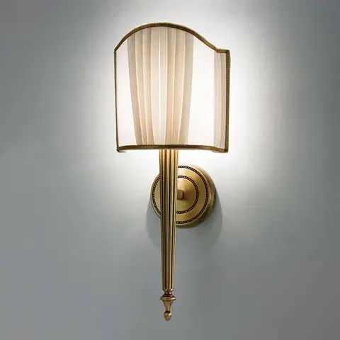 Nástěnná svítidla Cremasco Nástěnné světlo Belle Epoque ve starožitné mosazi