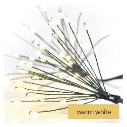 Vánoční řetězy a lamety EMOS Světelný LED řetěz Nano 2,35 m s časovačem teplá bílá II