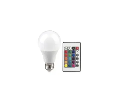 Žárovky  LED RGB žárovka s dálkovým ovladačem BULB E27/9W/230V 2700K 