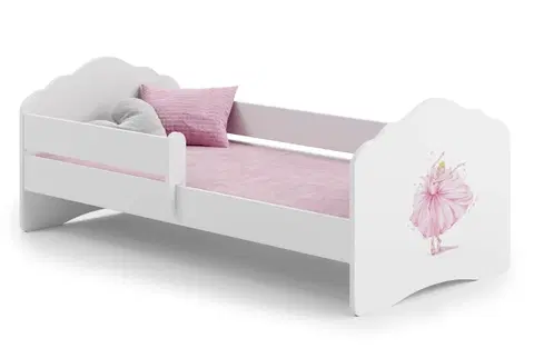 Postele ArtAdrk Dětská postel CASIMO | se zábranou Provedení: Balerína