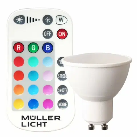 LED žárovky Müller Licht LED žárovka Müller-Licht 230 V, GU10, 5 W, RGBW 400352