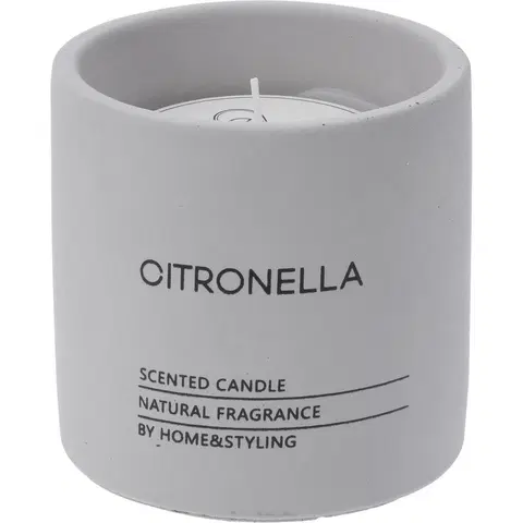 Repelentní svíčky Repelentní svíčka Citronella v betonovém obalu, 10 x 10 cm