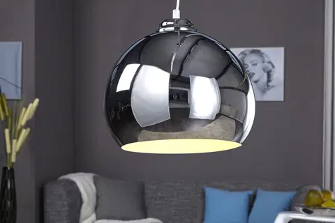 Luxusní designové závěsné lampy Estila Moderní designové závěsné svítidlo Chromagon