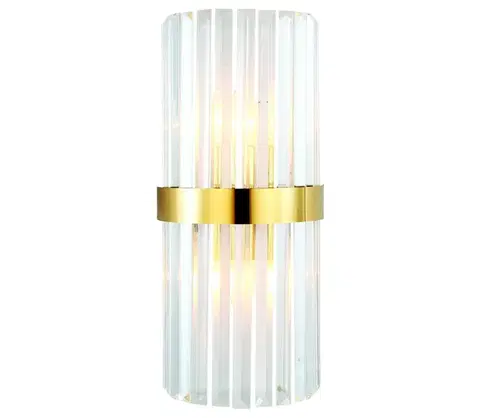 Svítidla Eurolamp Nástěnné svítidlo 2xE14/7W/230V zlatá 