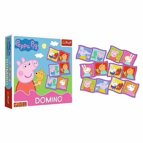 Hračky společenské hry TREFL - Domino Peppa Pig