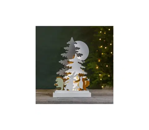 Vánoční dekorace Eglo Eglo 411292 - LED Vánoční dekorace FOREST FRIENDS 10xLED/0,03W/2xAA 