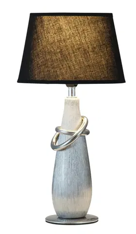 Lampy na noční stolek Rabalux stolní lampa Evelyn E14 1x MAX 40W stříbrná 4372