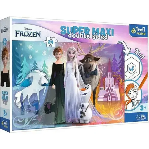 Hračky puzzle TREFL - Puzzle 24 SUPER MAXI - Disney Frozen 2