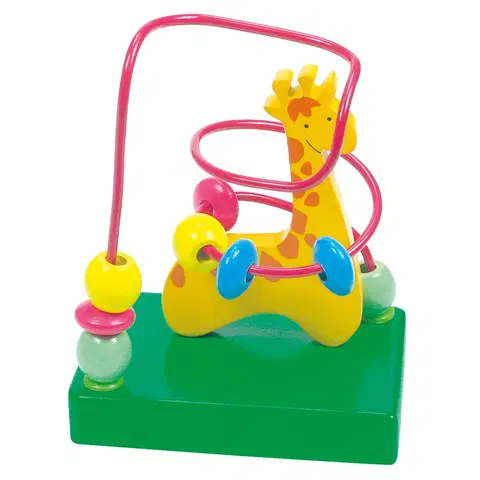 Dřevěné hračky Bino Motorický labyrint - žirafa