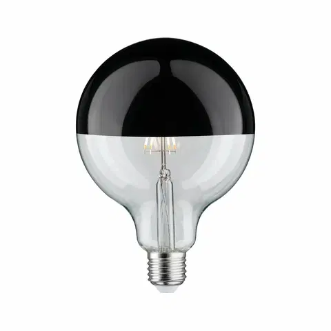 LED žárovky PAULMANN LED Globe 6,5 W E27 zrcadlový svrchlík černý chrom teplá bílá stmívatelné 286.80