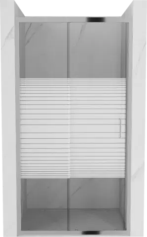 Sprchové kouty Sprchové dveře MEXEN Apia 95 cm stříbrno-bílé
