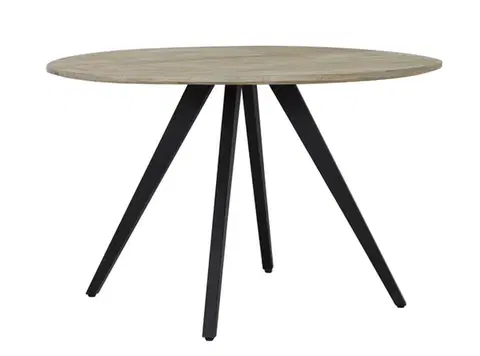 Jídelní stoly Kulatý jídelní stůl s dřevěnou deskou z mangového dřeva Magnifera - Ø 120*78 cm Light & Living 6743984