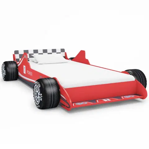 Dětské pokoje Dětská postel závodní auto Dekorhome Červená