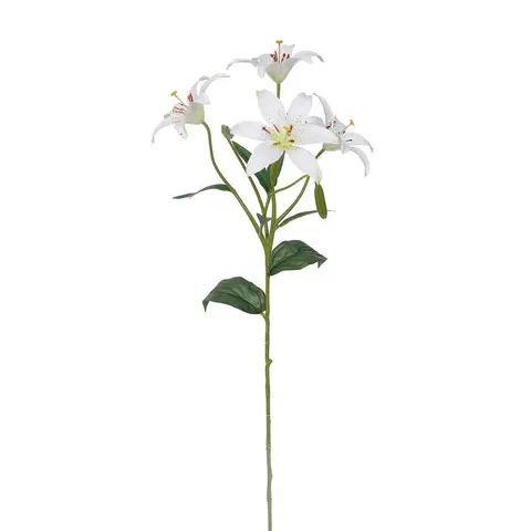 Květiny Umělá Lilie bílá, 60 cm