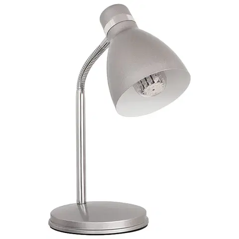 Stolní lampy Stolní lampa Kanlux ZARA 07560 stříbrná
