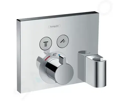 Koupelnové baterie HANSGROHE Shower Select Termostatická baterie pod omítku, se 2 výstupy, chrom 15765000