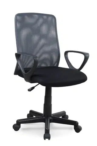 Kancelářské židle HALMAR Kancelářská židle Lexa černá/šedá