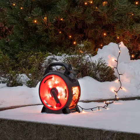 Světelné venkovní řetězy Konstsmide Christmas LED víla světla Micro jantarová 100 plamenů 6,93 m