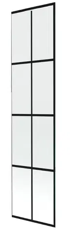 Vanové zástěny MEXEN NEXT sklo k vanové zástěně 50x150 fix 6mm, černý dekor 895-050-000-00-77