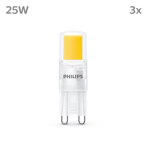 LED žárovky Philips Philips LED žárovka G9 2W 220lm 2 700K čirá 3ks