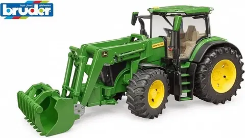 Hračky BRUDER - Farmer Traktor John Deere s předním nakladačem