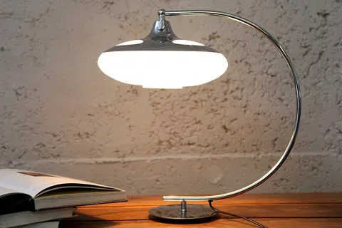 Luxusní a designové stolní lampy Estila Luxusní moderní designová stolní lampa Luna logo