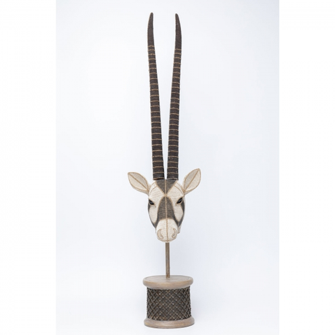 Sošky exotických zvířat KARE Design Soška Busta Antilopa 76cm