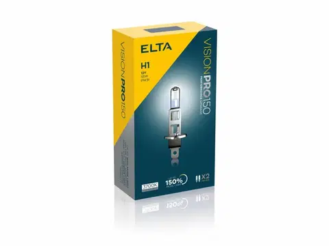 Autožárovky ELTA H1 VisionPro +150% 55W 12V P14,5s sada 2ks