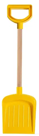 Hračky na zahradu ANDRONI - Lopata s dřevěnou násadou a rukojetí - délka 53 cm, žlutá