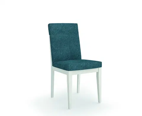 Luxusní jídelní židle Estila Designová moderní jídelní židle Cerdena z masivu s textilním čalouněním 96cm