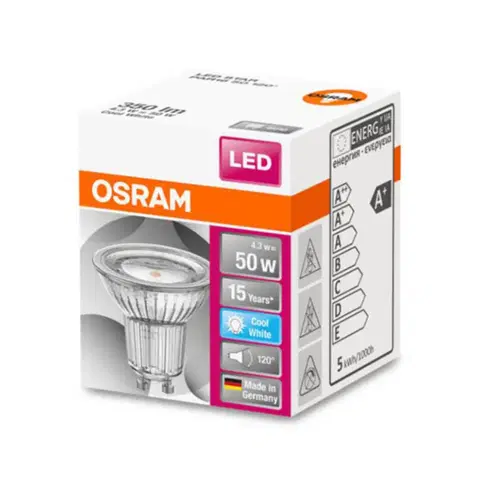 LED žárovky OSRAM Reflektor OSRAM LED GU10 4,3 W univerzální bílý 120°