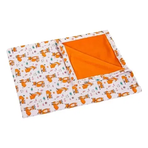 Dětské deky Bellatex Dětská deka Bára Liška oranžová, 75 x 100 cm