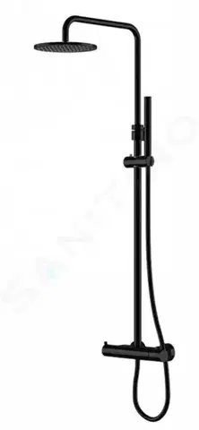 Sprchy a sprchové panely STEINBERG 100 Sprchový set s termostatem, průměr 200 mm, matná černá 100 2721 S