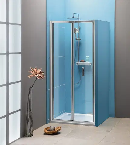 Sprchové kouty POLYSAN EASY LINE sprchové dveře skládací 700, čiré sklo EL1970