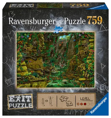 Hračky puzzle RAVENSBURGER - Exit Puzzle: Chrám v Ankor 759 dílků
