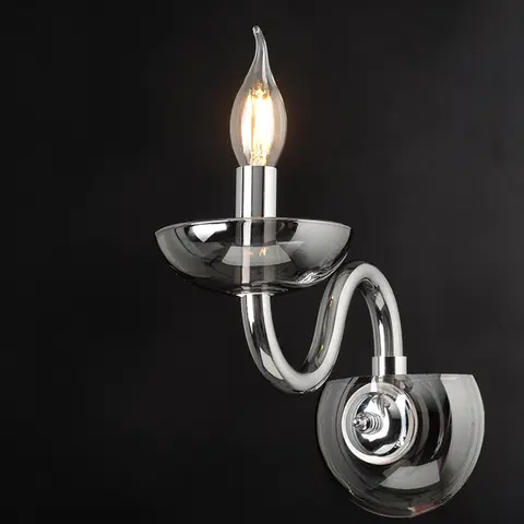 Designová nástěnná svítidla ACA Lighting Crystal nástěnné svítidlo BLK82181WSGC