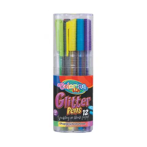 Hračky PATIO - Colorino gelové pero s brokátem 12 barev