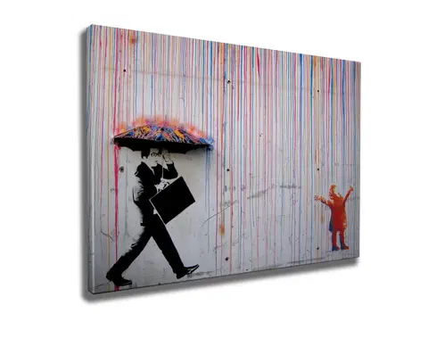 Obrazy Wallity Obraz na plátně Rainbow rain WY64 50x70 cm