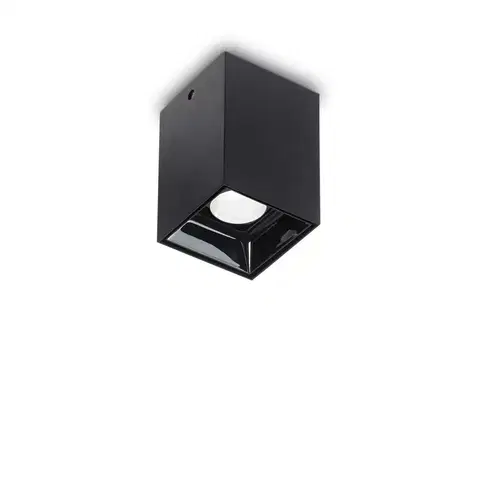 LED bodová svítidla LED Stropní svítidlo Ideal Lux Nitro Square Nero 206042 hranaté černé 10W 900lm