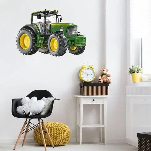 Samolepky na zeď Dětské samolepky na zeď pro kluky - Traktor