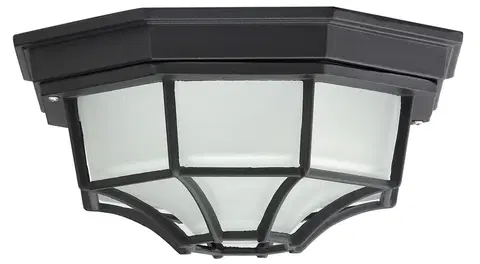 Klasická venkovní stropní svítidla Rabalux venkovní stropní svítidlo Milano E27 1x MAX 100W černá 8346