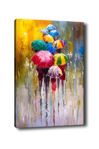 Obrazy Wallity Obraz na plátně Raining rainbow 50x70 cm