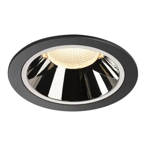 LED podhledová svítidla SLV BIG WHITE NUMINOS DL XL vnitřní LED zápustné stropní svítidlo černá/chrom 3000 K 55° 1004017