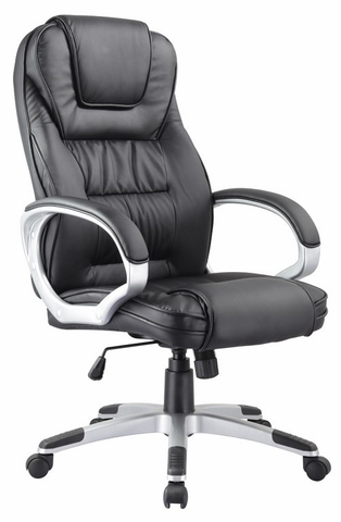 Kancelářské židle Kancelářské křeslo MACROCARPA, černá ekokůže