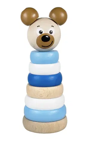 Hračky DETOA - Pyramida medvěd modrá