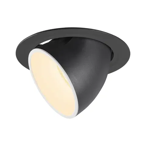 LED podhledová svítidla SLV BIG WHITE NUMINOS GIMBLE XL zápustné stropní svítidlo černé/bílé 3000 K 40° 1006051