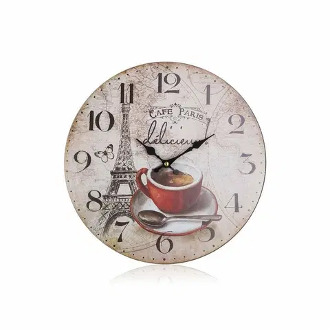 Hodiny Nástěnné hodiny Cafe Paris, pr. 34 cm