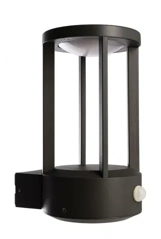 LED venkovní nástěnná svítidla Light Impressions Deko-Light nástěnné přisazené svítidlo Albaldah Motion 220-240V AC/50-60Hz 13,50 W 3000 K 645 lm 220 šedá 731132