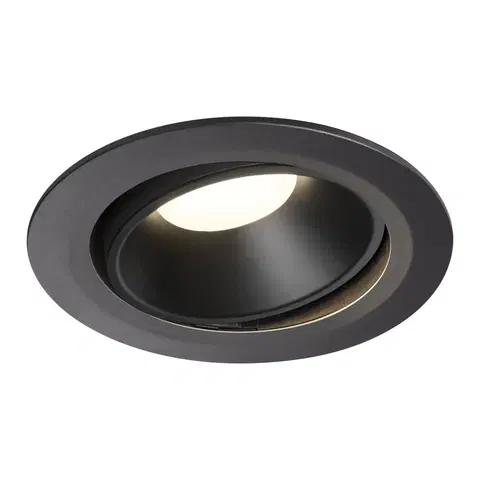 LED podhledová svítidla SLV BIG WHITE NUMINOS MOVE DL XL vnitřní LED zápustné stropní svítidlo černá/černá 4000 K 55° otočné a výkyvné 1003751