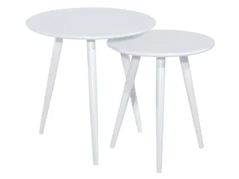 Konferenční stolky Konferenční stolek 2 ks CLEO Signal Bílá